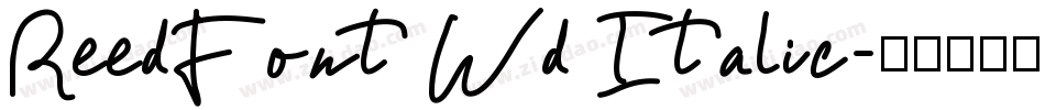 ReedFont Wd Italic字体转换